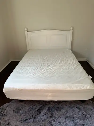 Queen Bed (frame AND mattress), View more