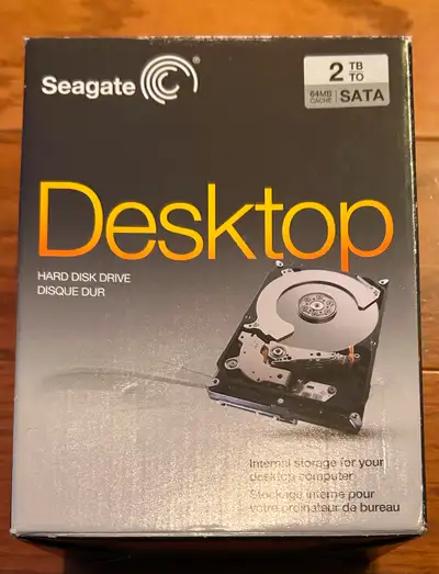 NEW 2T SEAGATE HARD DRIVE, View more