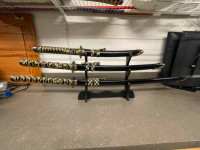 Display samurai swords