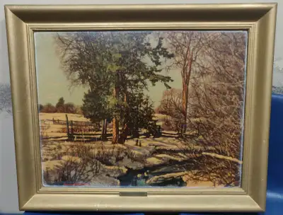 Genuine Oil Painting by Franz Johnston "Promise of Spring", View more