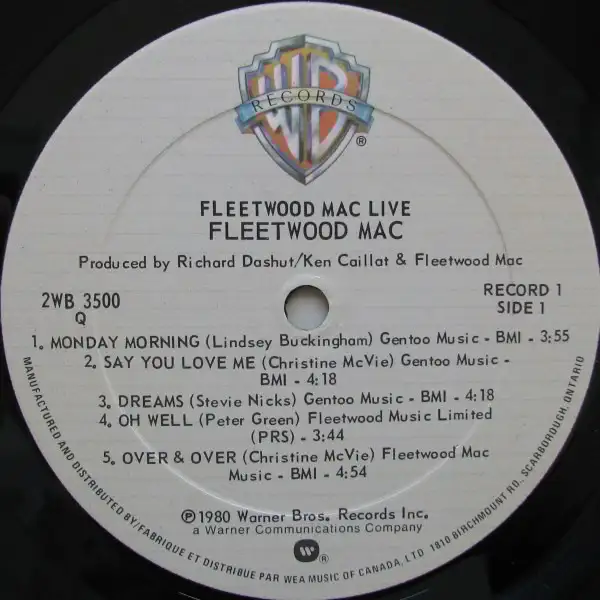 Fleetwood Mac --  Live (2 x LP.)  * VINYLE DISQUE / VINYL RECORd in CDs, DVDs & Blu-ray in City of Montréal - Image 5
