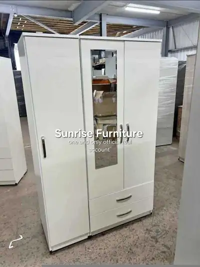 Wardrobe with Mirror 3 Door Wardrobe New Wardrobe Cupboard , View more
