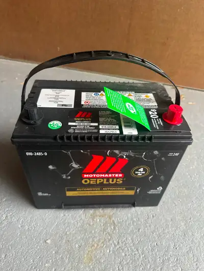 I received a new car battery two weeks ago from canadian Tire as a replacement of a faulty battery b...