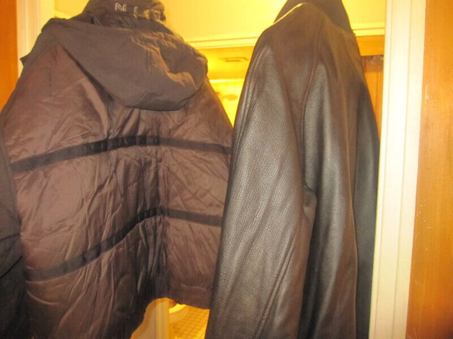 Nike Leather Coat And Winter Jacket   Brand New Black in Arts & Collectibles in City of Toronto