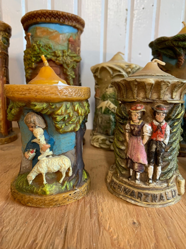 Vintage hand painted and carved Candles from  Germany in Arts & Collectibles in Gatineau - Image 4