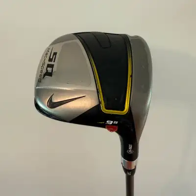 Club: Nike Machspeed SQ 9.5 Degree Driver right handed Shaft: UST Mamiya Graphite Stiff Flex Grip: N...