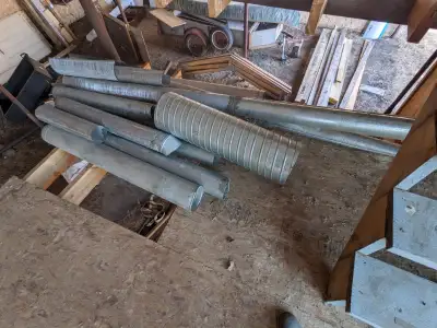 Miscelaneous stove pipe and ducting - a few full lengths of 4" and 5" duct included. Asking $40 for...