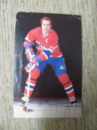 MONTREAL CANADIENS BOB GAINEY AUTOGRAPHED PROMO CARD