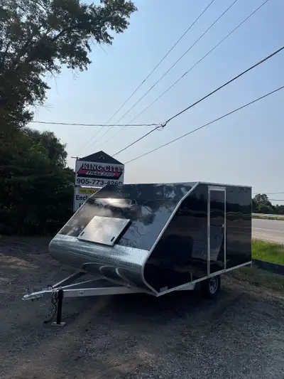 Brand new 2024, Snow Series all aluminum 10″x 12′ deckover snow trailer, Single 3500 Lbs Axle, Front...