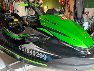 SEA DOO KAWASAKI 2021 COULEUR NOIR & VERT LIME 3 PLACES / TOILE DE TRANSPORT INCLUS SERIE US-KAW4047...