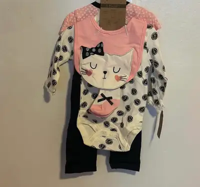 GIRLS 5PC SUITE (SIZE:3-6 MONTHS), View more