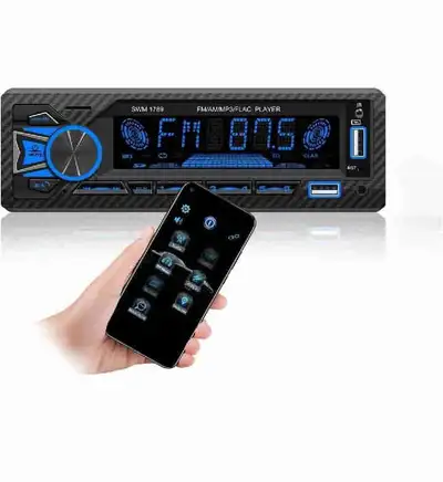 Car Radio Autoradio Bluetooth, CompraFun Single Din Car Stereo Hands-Free Radio Quick Charge 12V MP3...