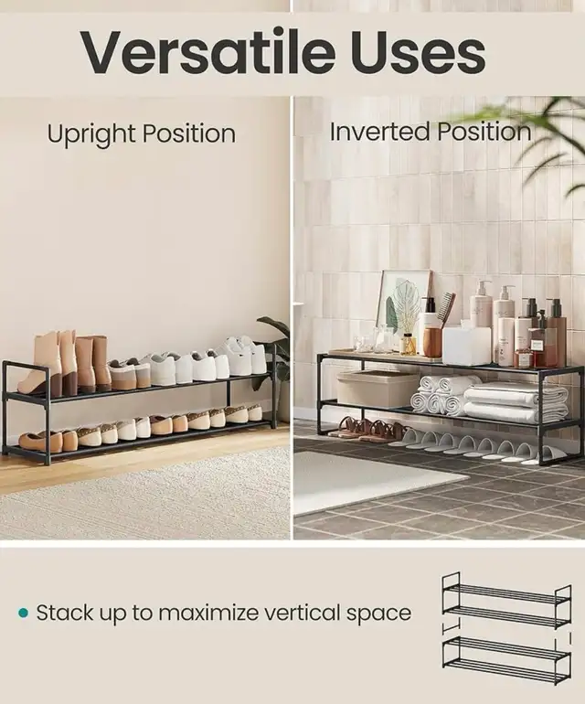 2-Tier Stackable Shoe Rack in Storage & Organization in Oshawa / Durham Region - Image 5