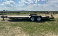 2015 Trail Tech 20′ flat deck trailer, ready to go new tires