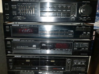 Systeme Kenwood 4 pieces ampli, tuner, cd, tape double 2 speaker