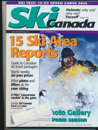 ORIGINAL SKI CANADA MAGAZINE NOVENBER 1999
