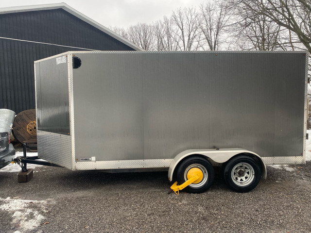 7x14 Enclosed Trailer  in Cargo & Utility Trailers in Belleville - Image 2