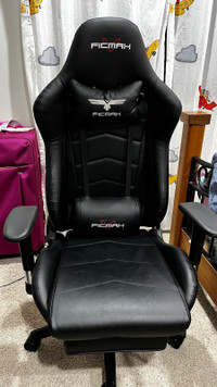 Ficmax Gaming Chair with Footrest Ergonomic Computer Chair game