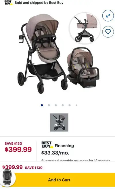 car seat , bassinet and stroller, View more