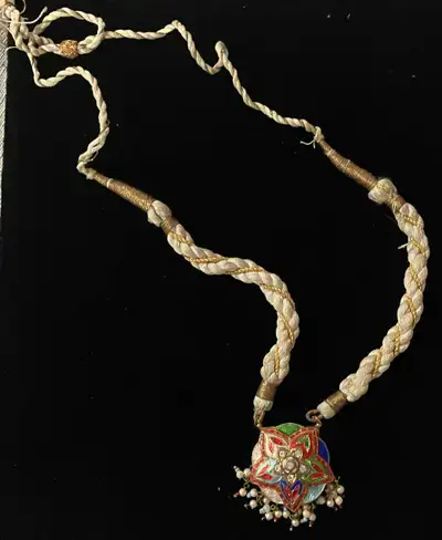 Necklace White and Gold Rope, View more