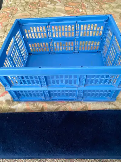 Collapsible Plastic Storage Crate, View more