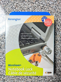 Kensington Microsaver Notebook Lock-new in box + bonus items