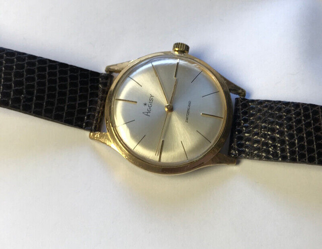 VINTAGE SWISS MADE AGGISY MEN'S WATCH in Jewellery & Watches in St. Catharines - Image 3