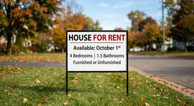 House for rent in St Stephen from October 1st. 4 bedrooms 1.5 bathrooms.