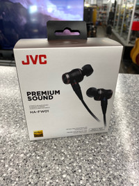 JVC HA-FW01 Stereo In-Ear Headphones NEW!