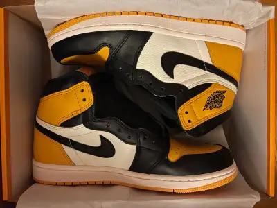 Nike Air Jordan 1 Yellow/Taxi Toe - Size 8 Men, View more