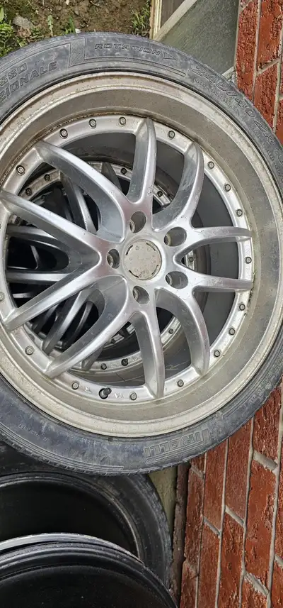 These are a set of used rims with tires, came off a 2011 335i. Additional details: * Rim Size: 19 in...