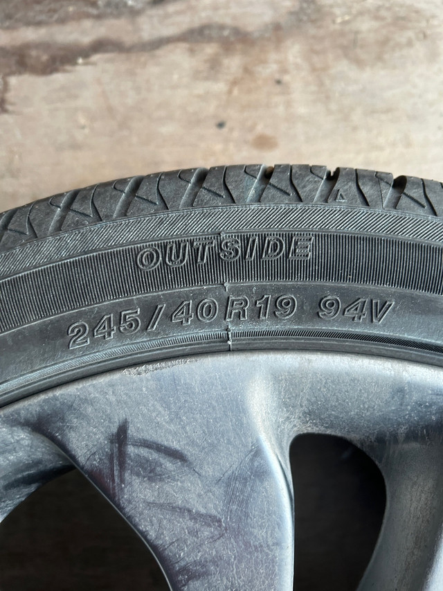 19” Chevrolet Malibu rims and summer tires in Tires & Rims in Winnipeg - Image 2