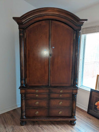 Large Living Room Cabinet and Matching Side Table