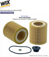 BMW WIX oil filter -  WL7509