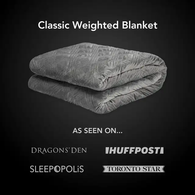 Hush Classic Weighted Blanket with Duvet Cover Queen in Bedding in City of Toronto - Image 3