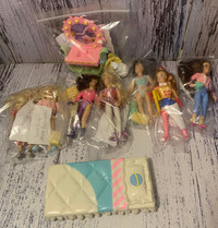 Vintage 1992 Swans Crossing Dolls and Accessories Bundle