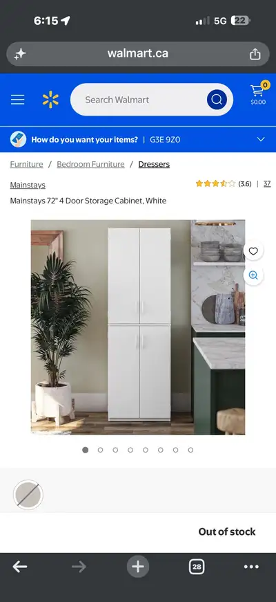 Mainstays 4 Door Storage Cabinet, View more