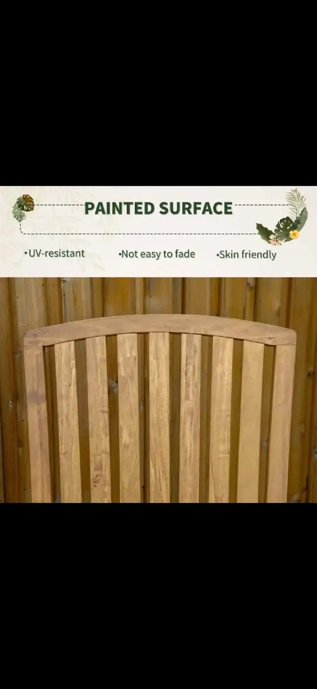 Wooden Rocking Chair, Fade-Resistant Patio Rocker Chair in Patio & Garden Furniture in Markham / York Region - Image 7