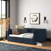 Anais Upholstered Daybed with Drawers by Mercury Row (BNIB)