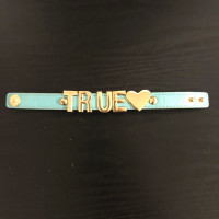 True Love Teal Letter Snap Bracelet