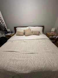 Ikea king size bed frame and dormeo visco bed