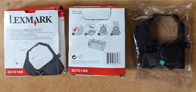 Genuine Lexmark Printer Ink Ribbon 3070169