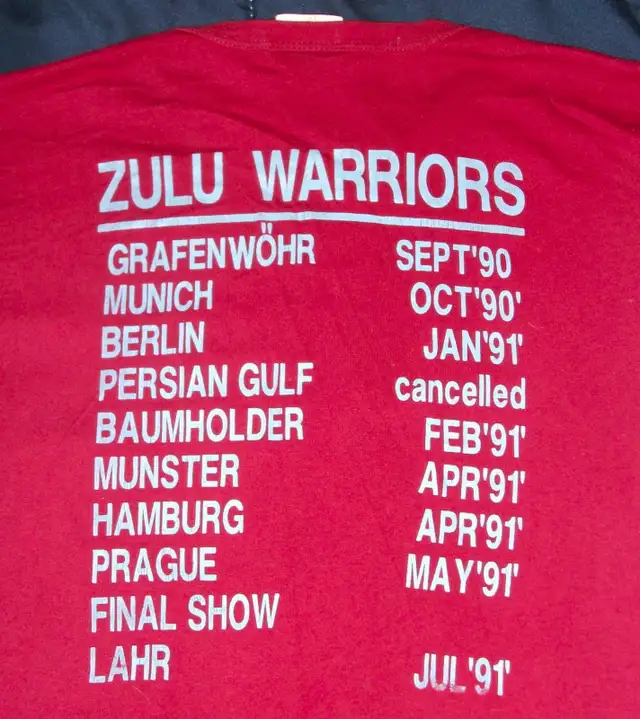 Z Battery, 1 RCHA, End of Mission, Farewell Tour 1990/91 T-Shirt in Men's in Victoria - Image 4