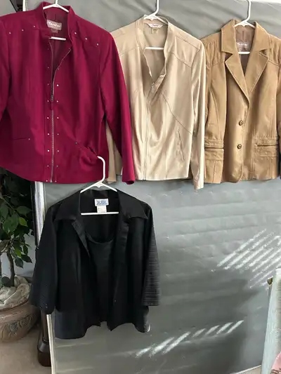 Size 12- Tan Jay Suede Jackets (x3), View more