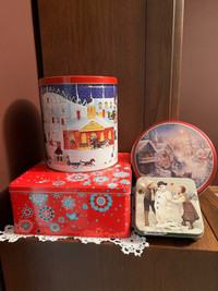 Christmas tins for your holiday baked goods or gifts
