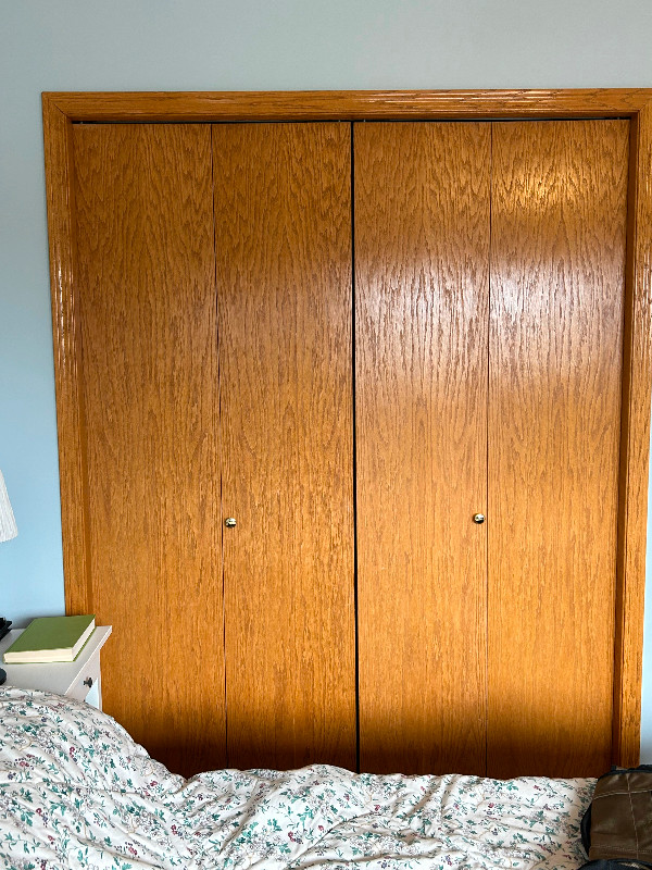 Oak bifold closet doors in Other in Edmonton