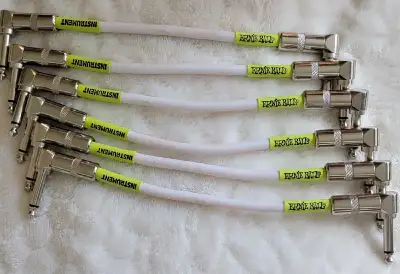 Ernie Ball 6" Patch Cable - White , View more