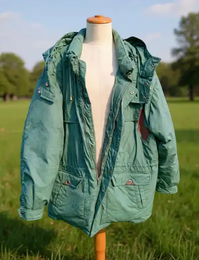 Vintage Casualman Dovey Down Green Parka Jacket, View more
