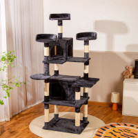 Cat Tree for Large Cats,68 inch Multi-Level Cat Tower for Indoor