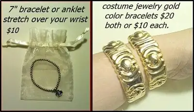 Transcona near club regent casino. All bracelets are costume jewelry. 3 pictures are of a NEW bracel...